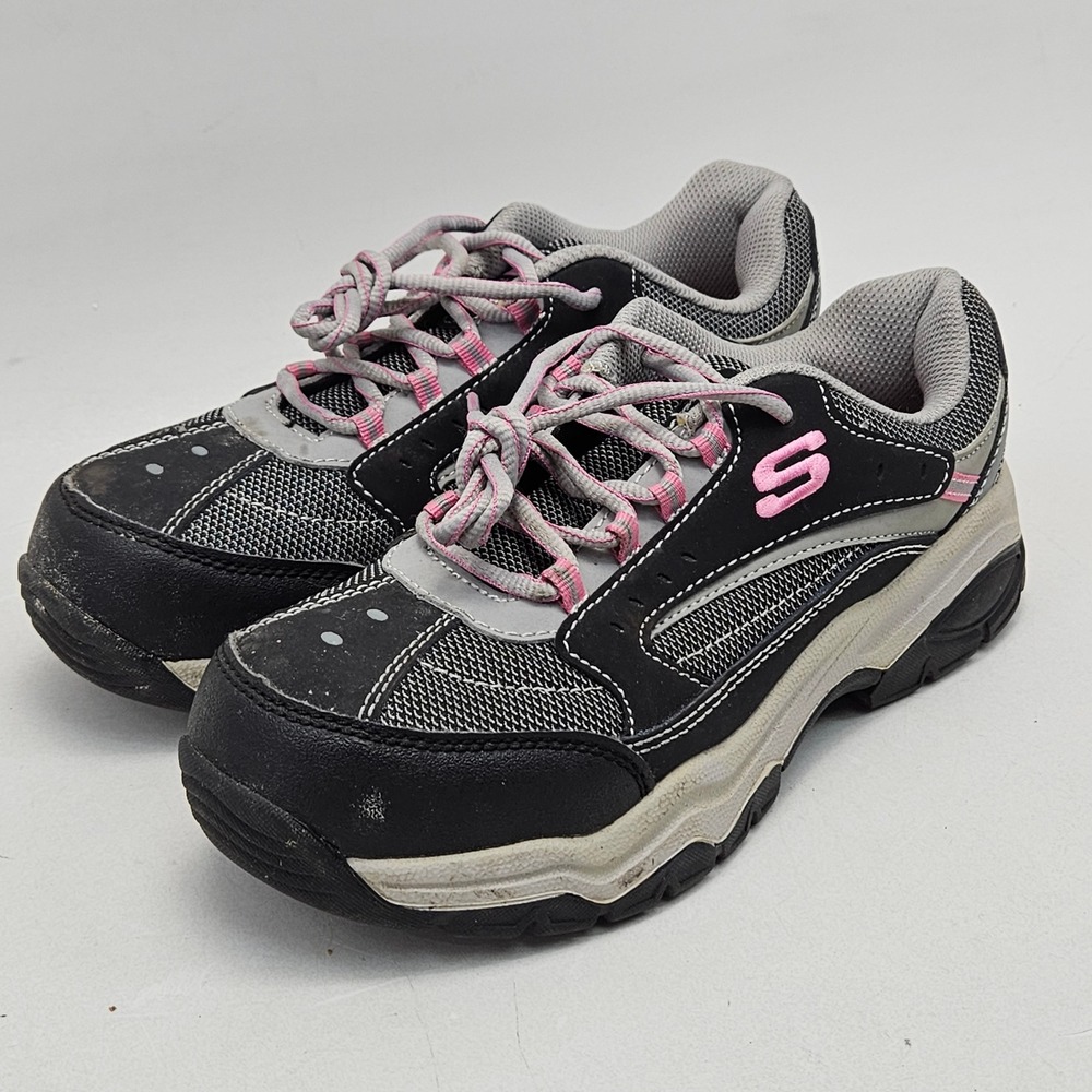 Skechers Work Biscoe Womens 8.5 Steel Toe Slip Resistant EH Safety Shoes